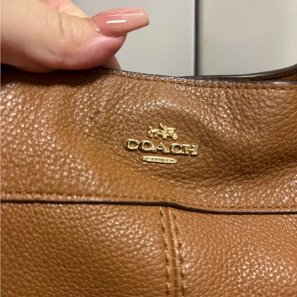 Coach Brown Leather Shoulder Bag - Picture 2 of 11